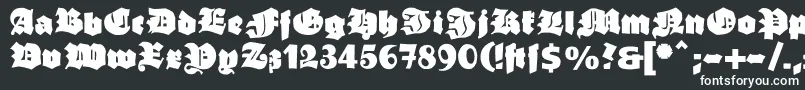 Шрифт Ganzgrobegotisch – белые шрифты