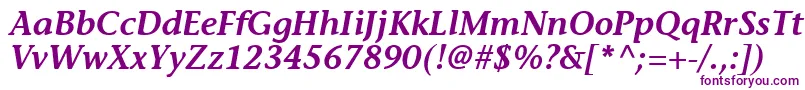 MesouranCasualSsiSemiBoldItalic-Schriftart – Violette Schriften