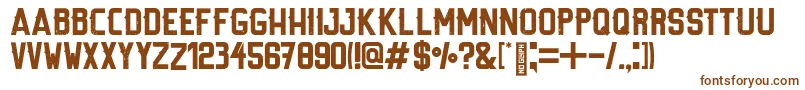 StiltRegular Font – Brown Fonts on White Background