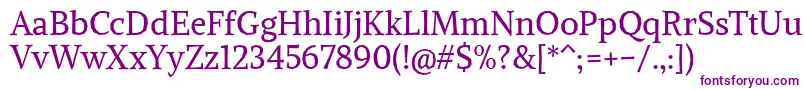 AlikeangularRegular Font – Purple Fonts on White Background