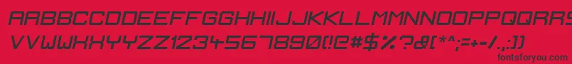 IgnisEtGlaciesSharpItalic Font – Black Fonts on Red Background