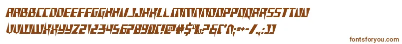 Шрифт Xracercond – коричневые шрифты на белом фоне