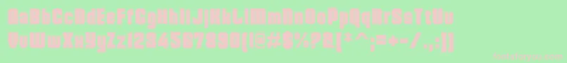 DohrmaInline Font – Pink Fonts on Green Background