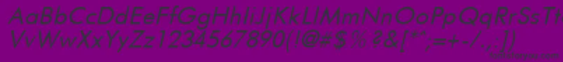 FuturistItalic Font – Black Fonts on Purple Background