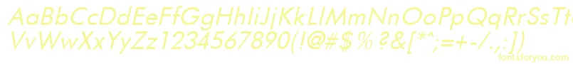 FuturistItalic Font – Yellow Fonts