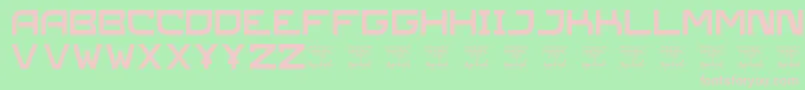 SlPanzerkardinal Font – Pink Fonts on Green Background