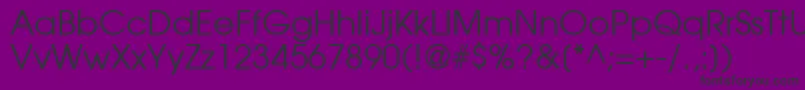 ModerneRegular Font – Black Fonts on Purple Background