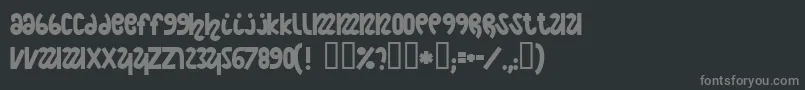 Czcionka Nightcou – szare czcionki na czarnym tle