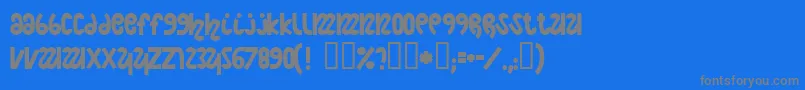 Fonte Nightcou – fontes cinzas em um fundo azul