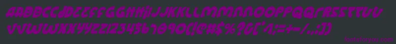 LionelCondensedItalic Font – Purple Fonts on Black Background
