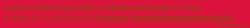 Sunrisedisco Font – Brown Fonts on Red Background