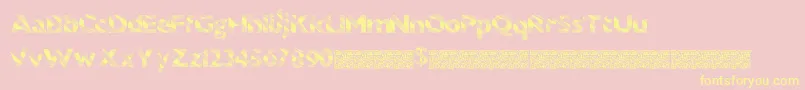 Sunrisedisco Font – Yellow Fonts on Pink Background