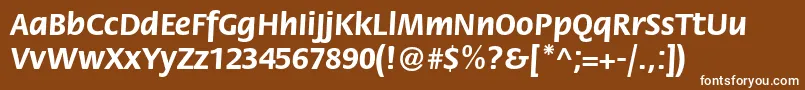 FloraettBold Font – White Fonts on Brown Background