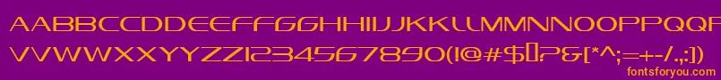 VandianaPlatinLite Font – Orange Fonts on Purple Background