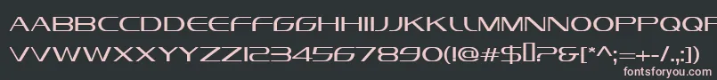 VandianaPlatinLite Font – Pink Fonts on Black Background