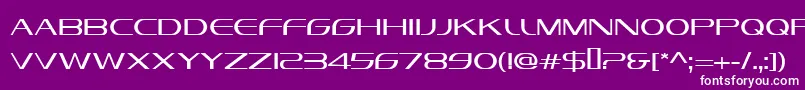 フォントVandianaPlatinLite – 紫の背景に白い文字