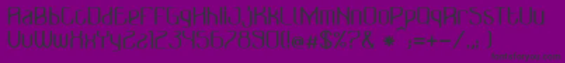 BonzerBruxellesBold Font – Black Fonts on Purple Background