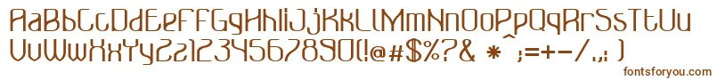 Шрифт BonzerBruxellesBold – коричневые шрифты