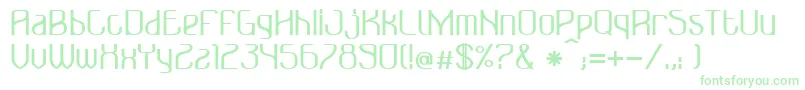 BonzerBruxellesBold Font – Green Fonts on White Background