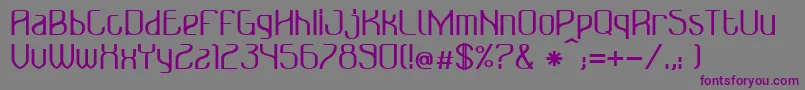 BonzerBruxellesBold Font – Purple Fonts on Gray Background