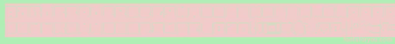 Fonte BlockHollowInverse – fontes rosa em um fundo verde