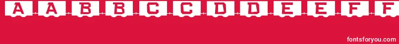 RailCarsJl Font – White Fonts on Red Background