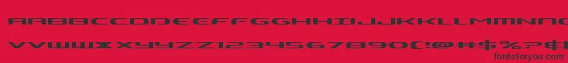 Police Alphamenexpand – polices noires sur fond rouge