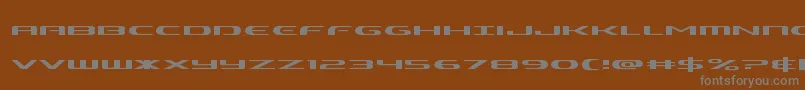 Alphamenexpand-Schriftart – Graue Schriften auf braunem Hintergrund
