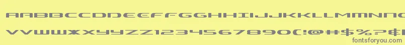 Alphamenexpand Font – Gray Fonts on Yellow Background