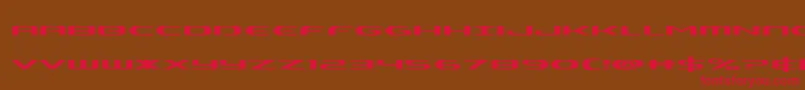 Alphamenexpand Font – Red Fonts on Brown Background