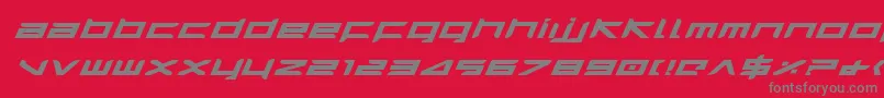 HarrierBoldExpandedItalic Font – Gray Fonts on Red Background