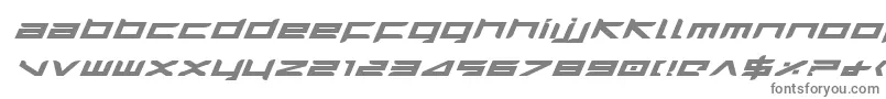 HarrierBoldExpandedItalic-Schriftart – Graue Schriften auf weißem Hintergrund