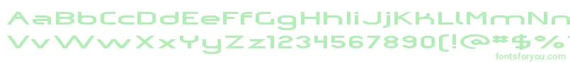 OmicronZetaPressed Font – Green Fonts on White Background