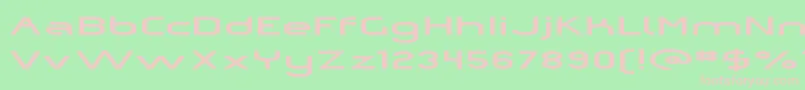 OmicronZetaPressed Font – Pink Fonts on Green Background