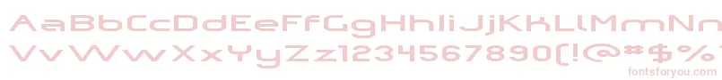 OmicronZetaPressed Font – Pink Fonts on White Background
