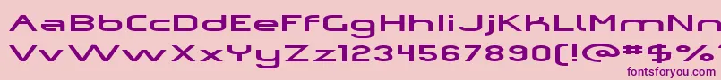OmicronZetaPressed Font – Purple Fonts on Pink Background