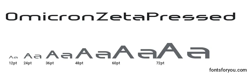 OmicronZetaPressed Font Sizes