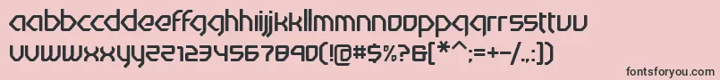 フォントNuetrina – ピンクの背景に黒い文字