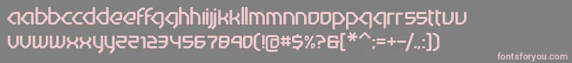 Шрифт Nuetrina – розовые шрифты на сером фоне