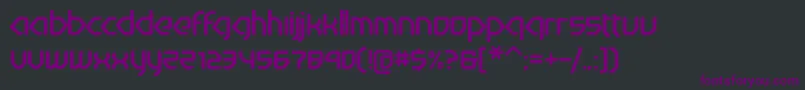 Шрифт Nuetrina – фиолетовые шрифты на чёрном фоне