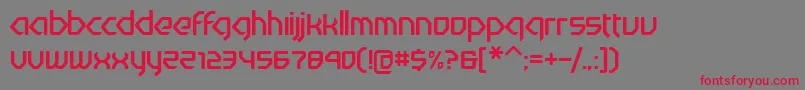 Шрифт Nuetrina – красные шрифты на сером фоне