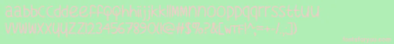 WhatsMyAgeAgain Font – Pink Fonts on Green Background