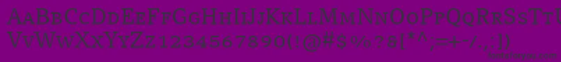 CompatilLetterLtComRegularSmallCaps Font – Black Fonts on Purple Background