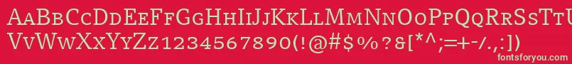 Шрифт CompatilLetterLtComRegularSmallCaps – зелёные шрифты на красном фоне