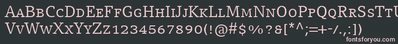 Подробнее о шрифте CompatilLetterLtComRegularSmallCaps Шрифт CompatilLetterLtComRegularSmallCaps – розовые шрифты на чёрном фоне