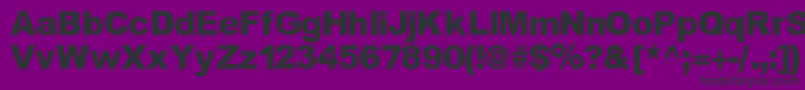 Incite Font – Black Fonts on Purple Background