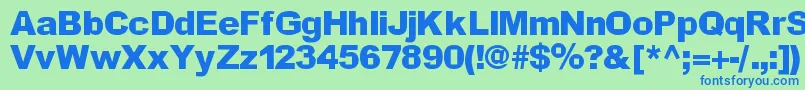 Incite Font – Blue Fonts on Green Background