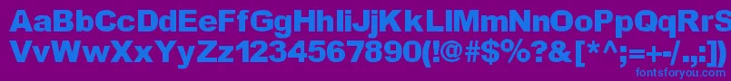 Incite Font – Blue Fonts on Purple Background