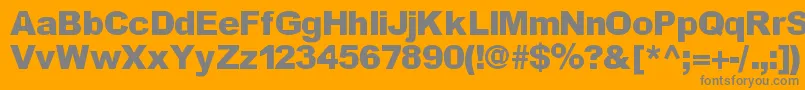 Incite Font – Gray Fonts on Orange Background