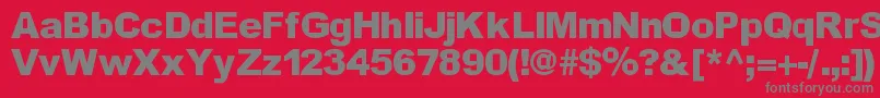 Incite Font – Gray Fonts on Red Background